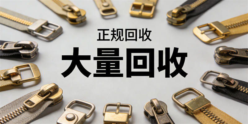  回收金属拉链，金属扣子 